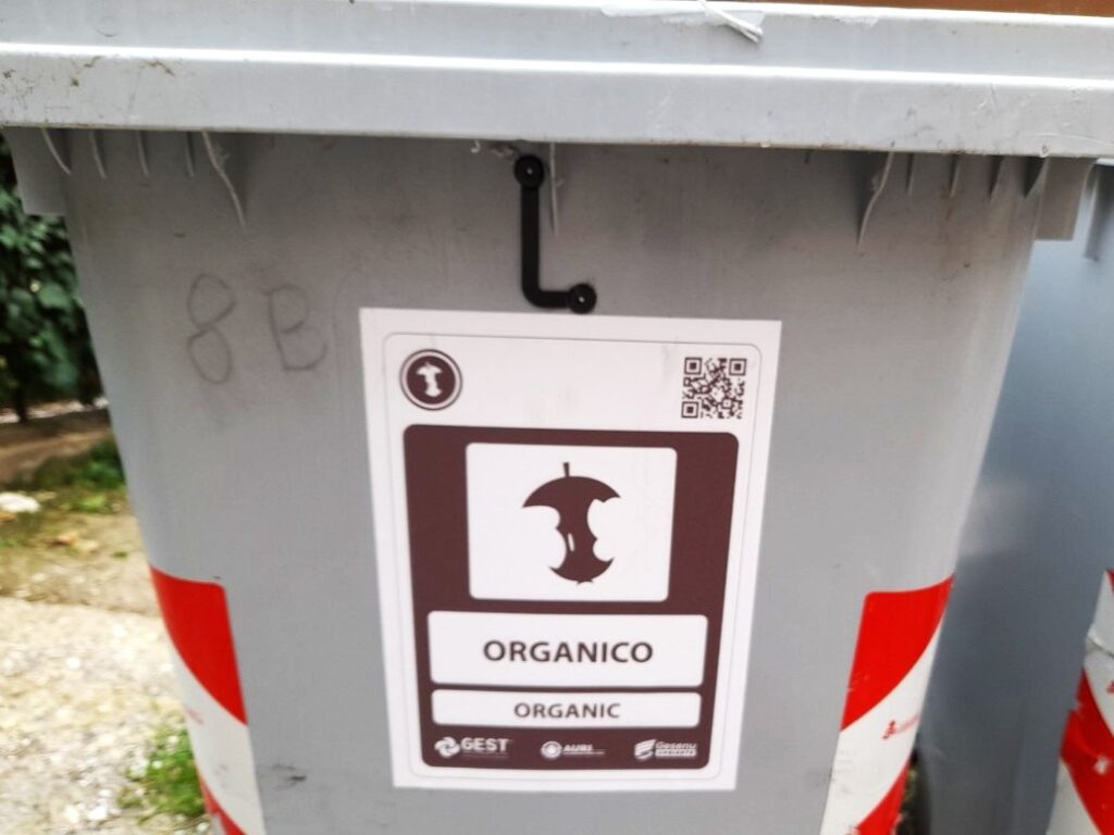 Organico 음식물 쓰레기통 안내 스티커(Organic)